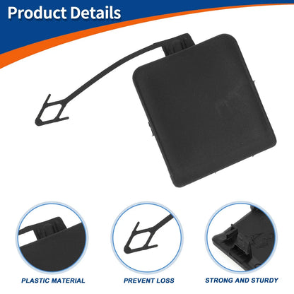 Bumper Tow Hook Cap for BMW X1 E84 2009-2012 (2 x Unpainted Covers)
