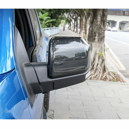 Carbon Fiber ABS Side Rearview Mirror & Door Handle Trim for Ford F150 (2015–2020)