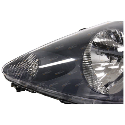 LH Black Headlight for Honda Jazz GD Series GLi (2002-2004)