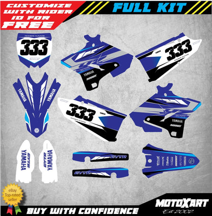 Custom Graphics Decal Kit for Yamaha YZ 250 (2015-2021) TORNADO Style