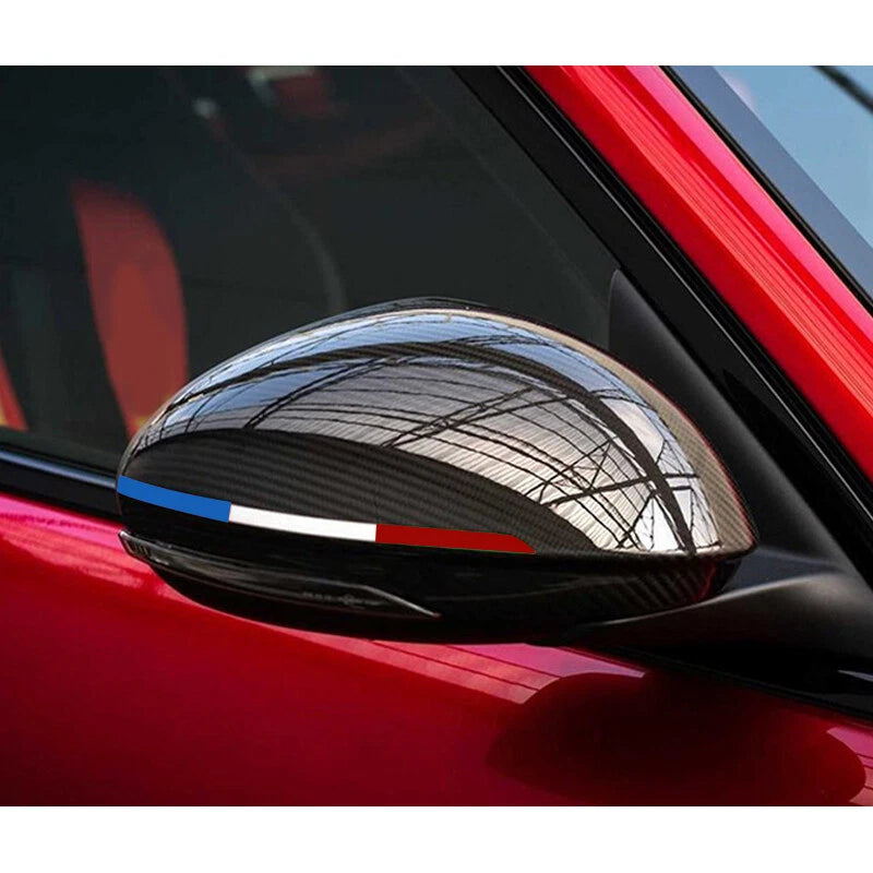 Rearview Mirror Cover Stripe Stickers for Alfa Romeo Giulia Stelvio