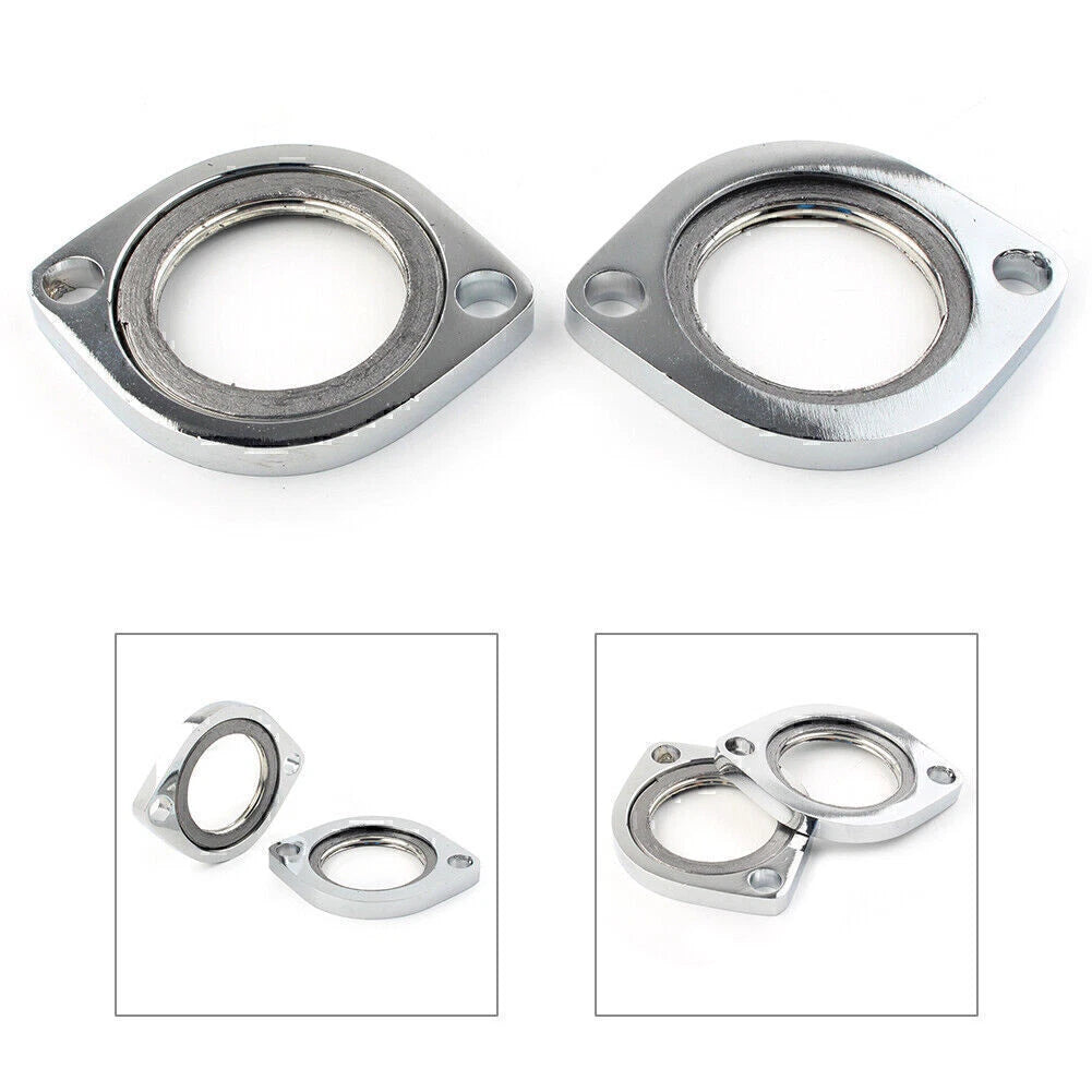 Exhaust Flange Kit with Gasket for Dyna Road Glide Electra Glide