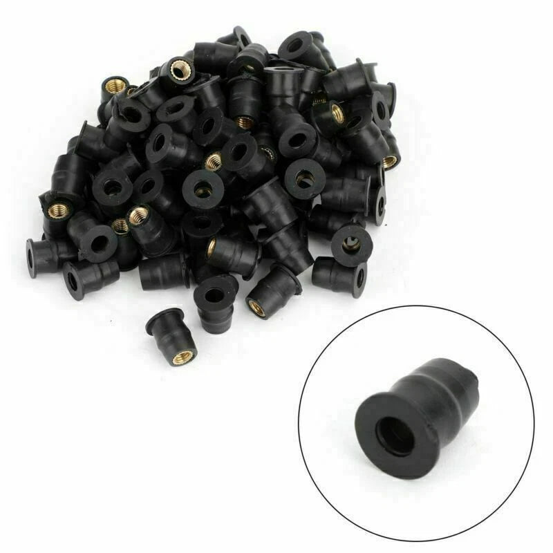 100x Neoprene M5 Vibration Dampers for Fairing Attachment (No Year)