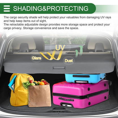 Car Trunk Retractable Cargo Cover for Mercedes-Benz R-Classe S251 2007-2019