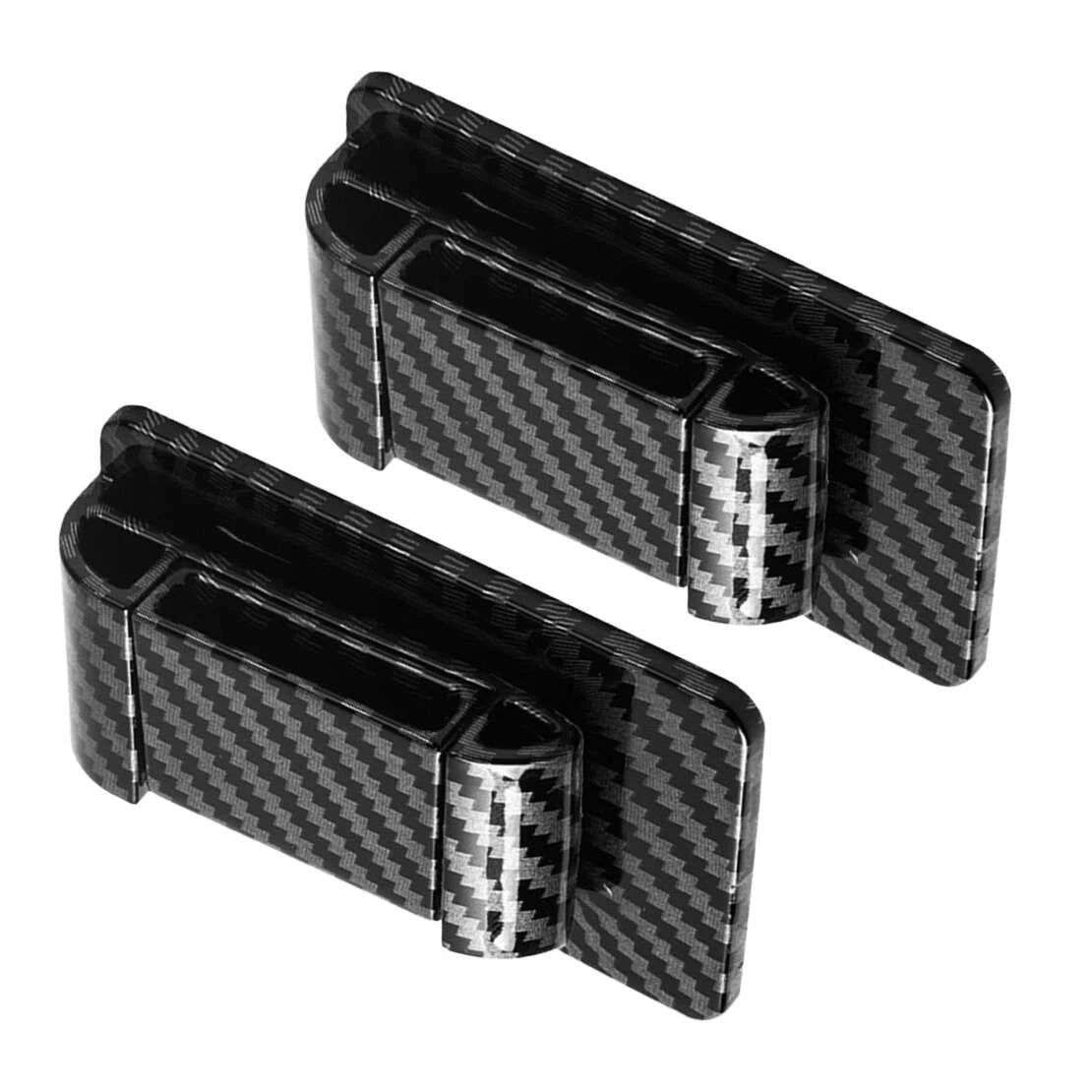 Carbon Fiber Style Seat Belt Stabilizer Limiter for Car (Fits Most Models)