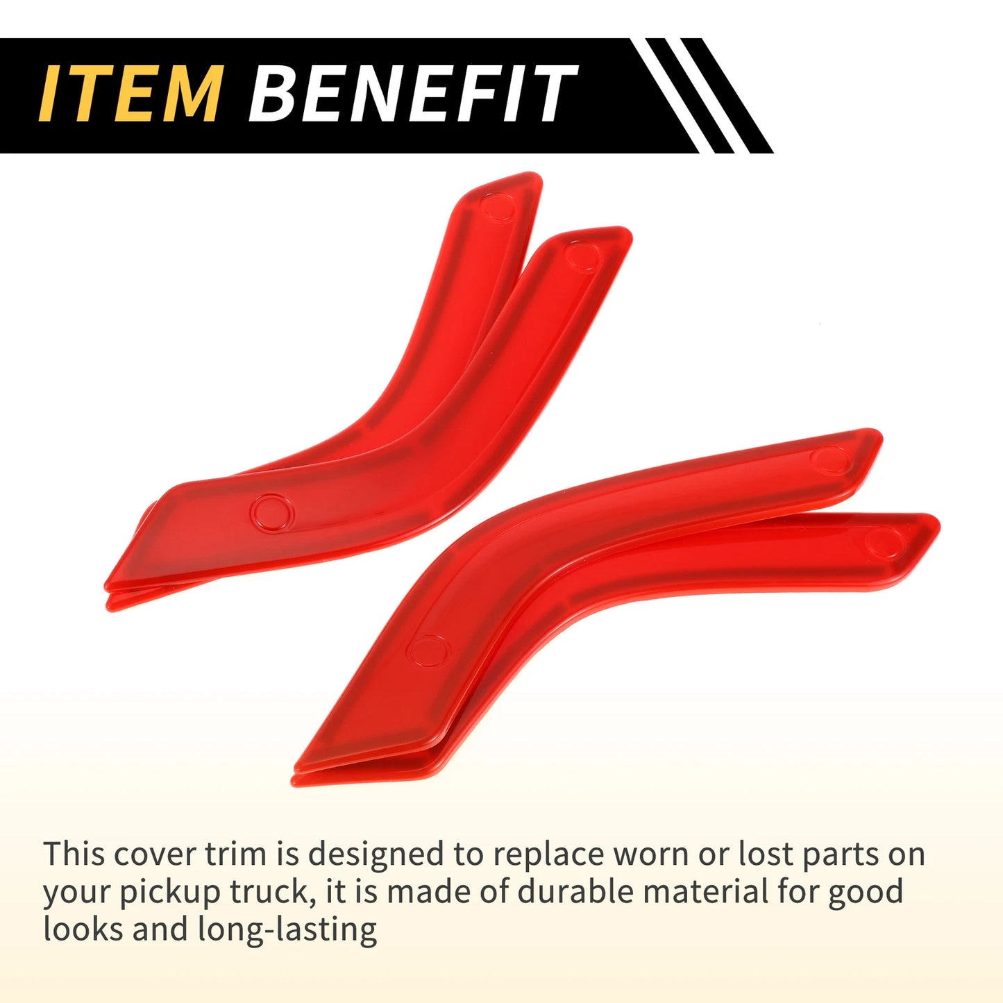 Red Front Rear Door Handle Panel Bezel Cover Trims for Jeep Wrangler (2007-2023)