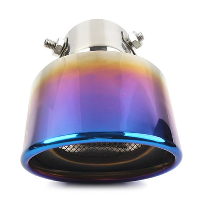 Stainless Steel Blue Rear Exhaust Pipe Tip for Car Muffler
