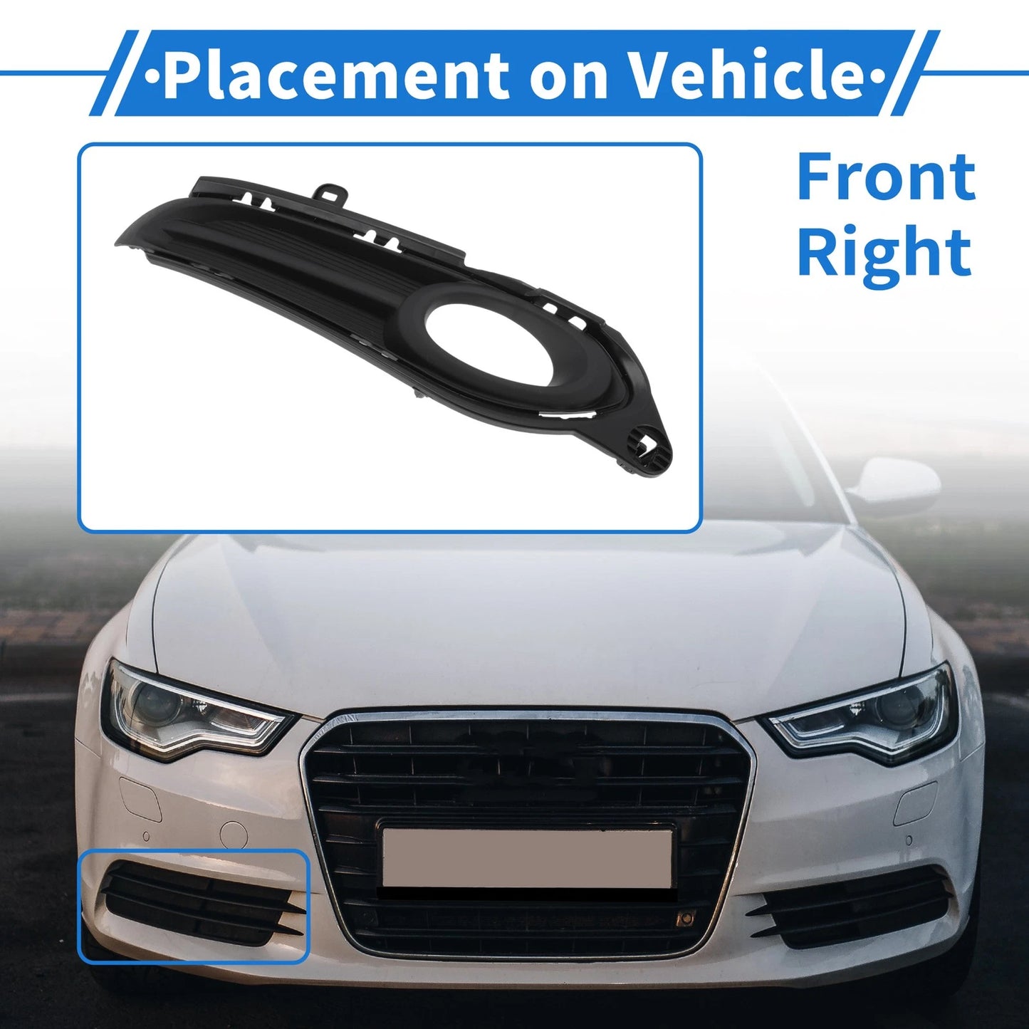 Front Right Fog Light Grill for Honda HR-V (2015-2019)