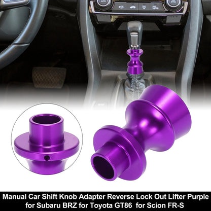 Shift Knob Reverse Lock Out Lifter Purple for Subaru BRZ, Toyota GT86 (2013-2021)
