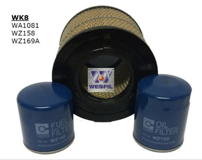 WESFIL Filter Service Kit for Holden Rodeo RA R9 3.0L 4JH1 (2003–2006)