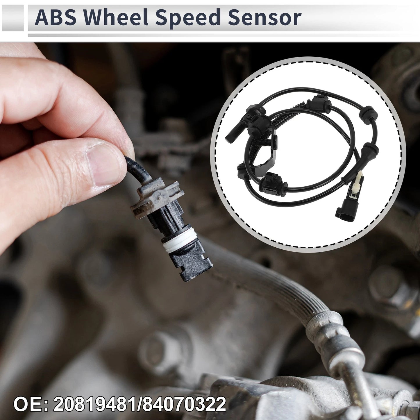 ABS Wheel Speed Sensor for Chevrolet Colorado Front Left/Right (2009-2012)