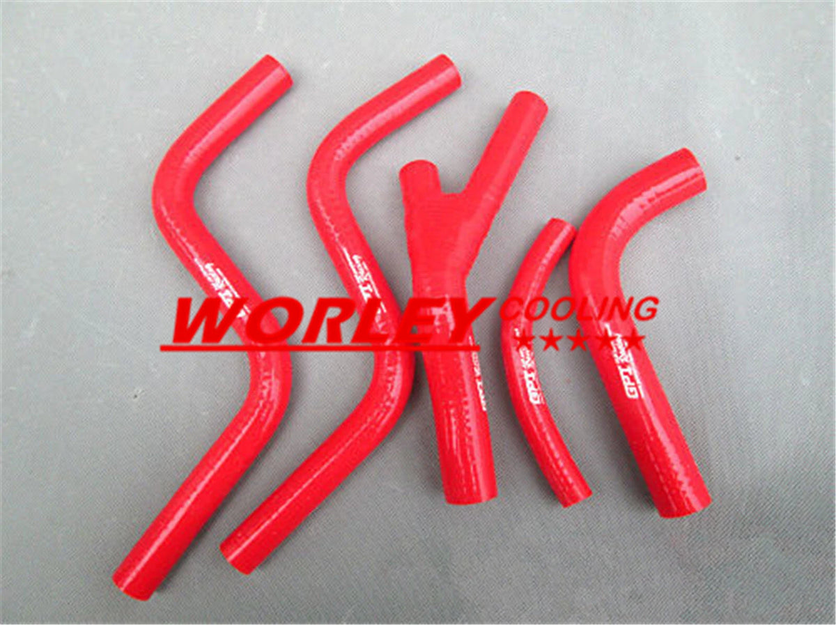 RED Silicone Radiator Hose Kit for Honda CR125R (1987-1988)
