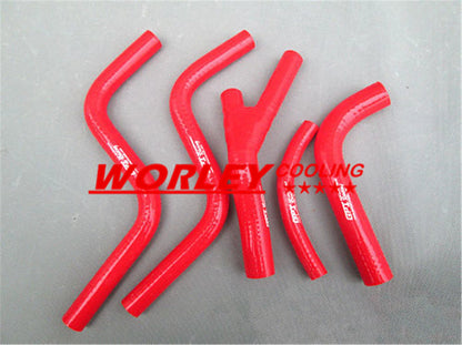 RED Silicone Radiator Hose Kit for Honda CR125R (1987-1988)
