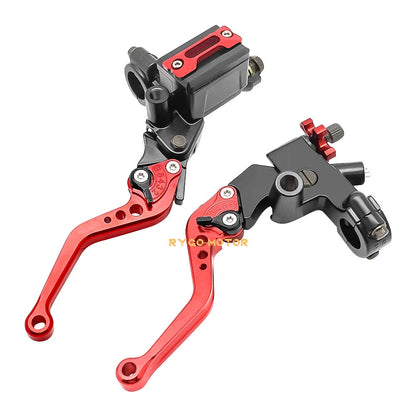 7/8'' CNC Motorcycle Front Brake Cylinder Clutch Lever Reservoir for Universal