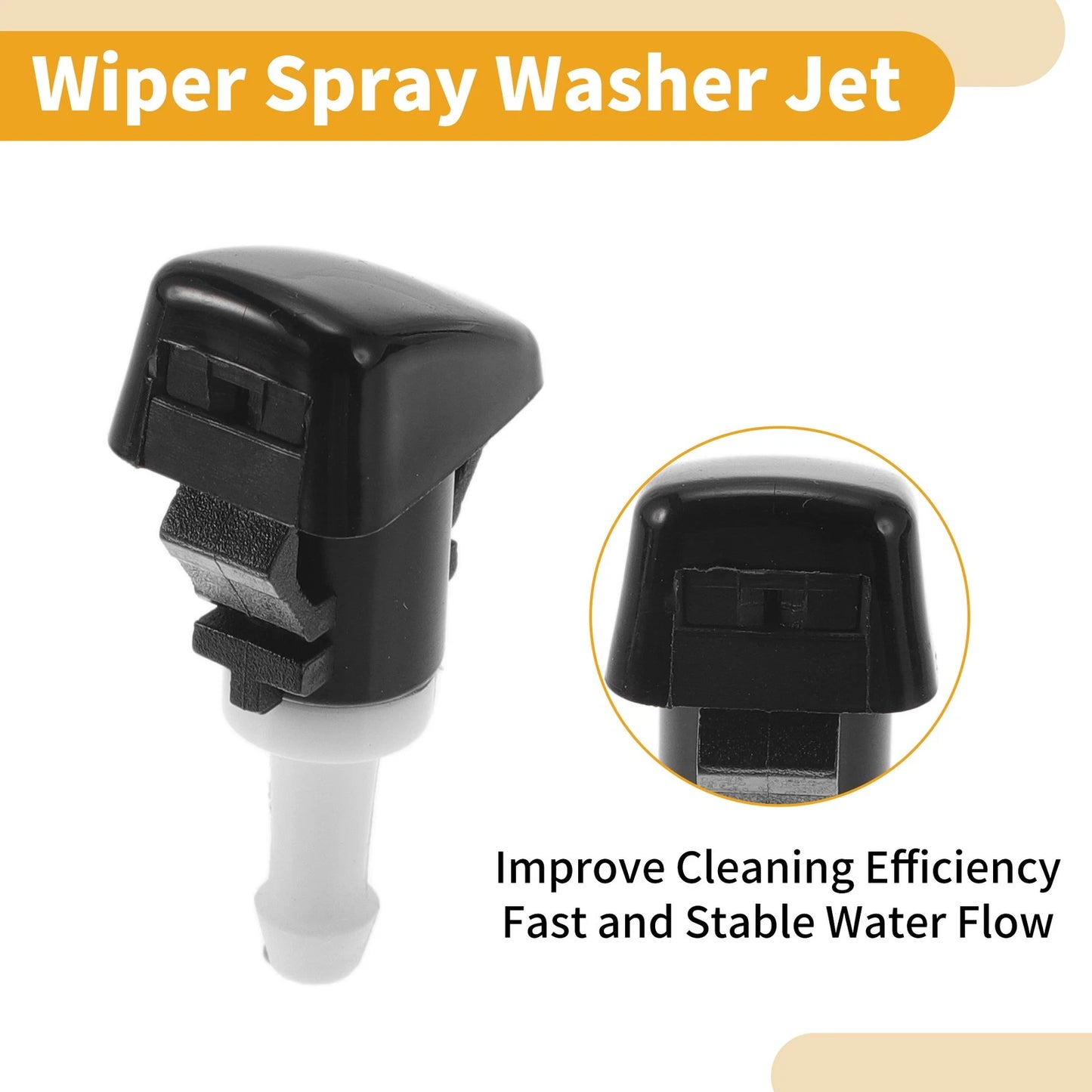 Windshield Washer Nozzle Kit with Gaskets for Jeep Compass (2007 - 2010)