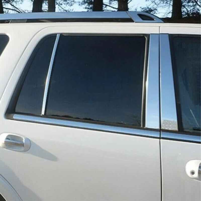 ABS Silver Pillar Post Trims for 1997-2017 Lincoln Navigator - 6 x Pieces