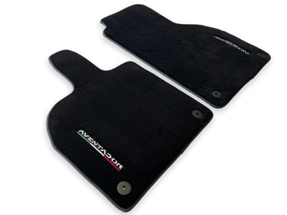 Floor Mats for Lamborghini Aventador 2012-2022 Black Carpet 2 x AutoWin