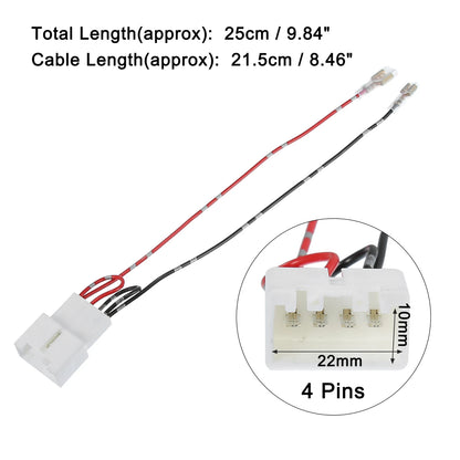2 x Car Speaker Connector Wire Harness Adapter for Mazda & Ford