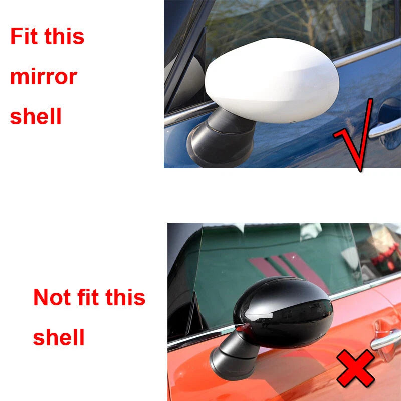 Carbon Fiber Wing Mirror Cover Caps Fit For Mini Cooper Countryman F60 2019-2021