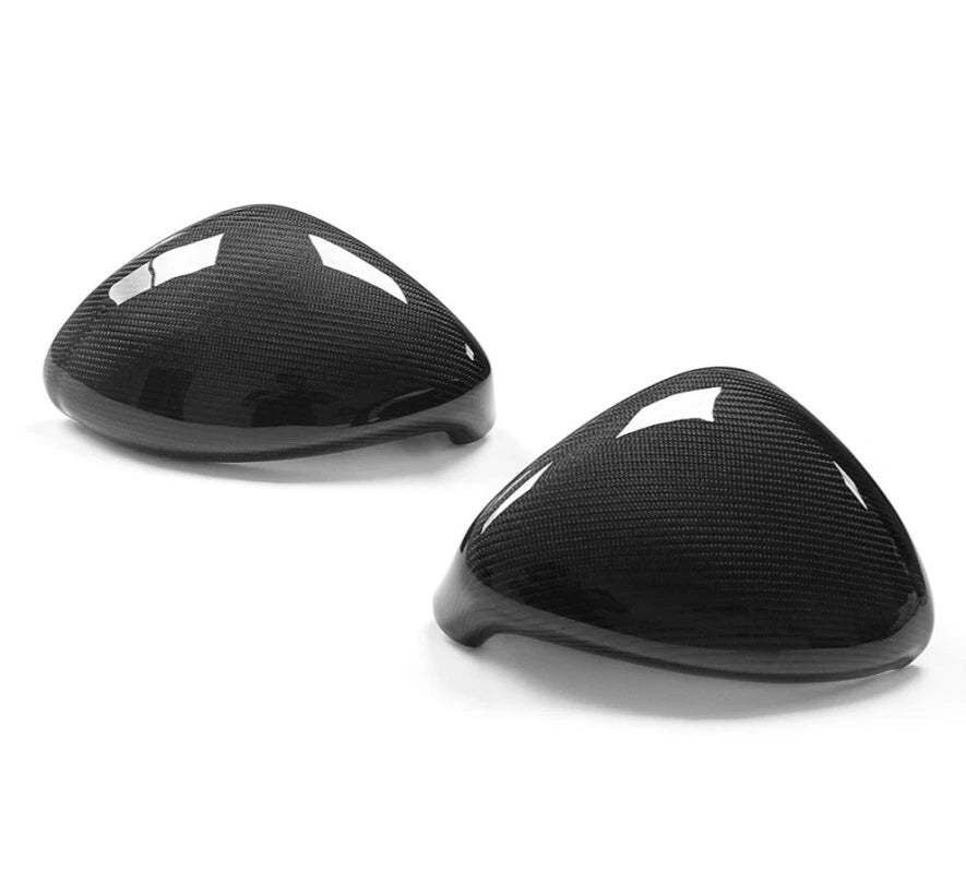 Real Carbon Fiber Add-on Side Mirror Caps Cover for Porsche Panamera 970 2014-16