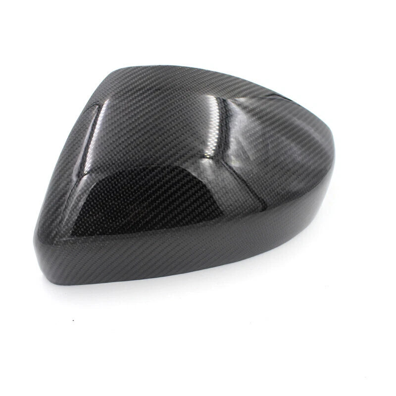 Real Carbon Fiber Stick-on Side Mirror Cover Caps For Land Rover Evoque 2014-19