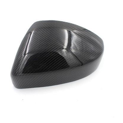 Real Carbon Fiber Stick-on Side Mirror Cover Caps For Land Rover Evoque 2014-19