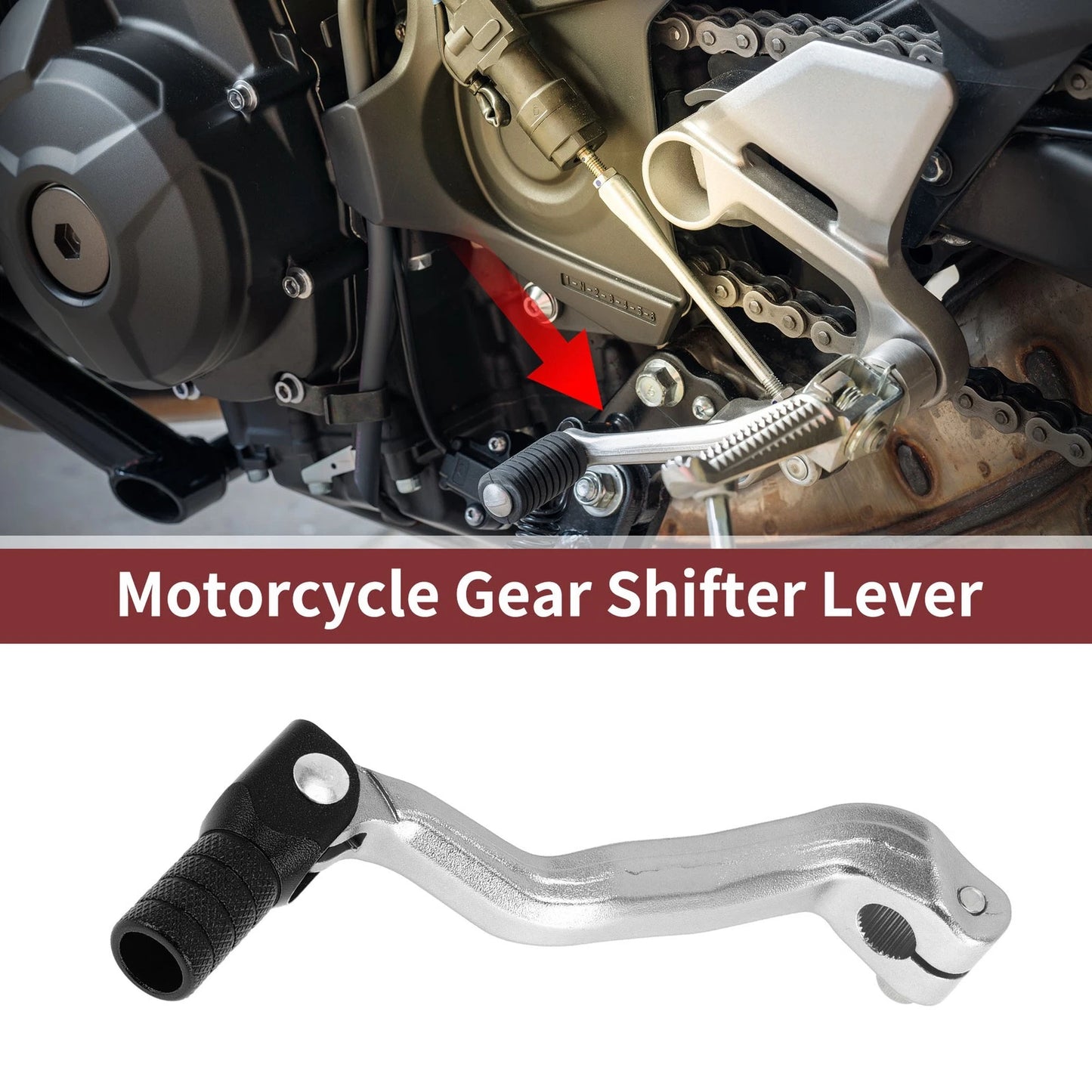 Shifter Lever Folding for Bosuer M4 Silver Tone Black