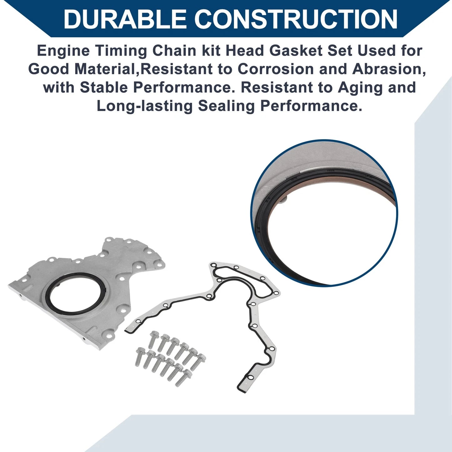 Timing Cover Gasket Set 6.0L 6.2L 4.8L 5.3L for GMC Chevy