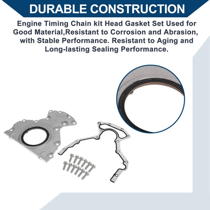 Timing Cover Gasket Set 6.0L 6.2L 4.8L 5.3L for GMC Chevy
