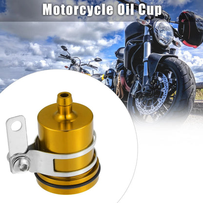 Front Brake Master Cylinder Oil Tank Cup Gold Tone for Yamaha BMW
