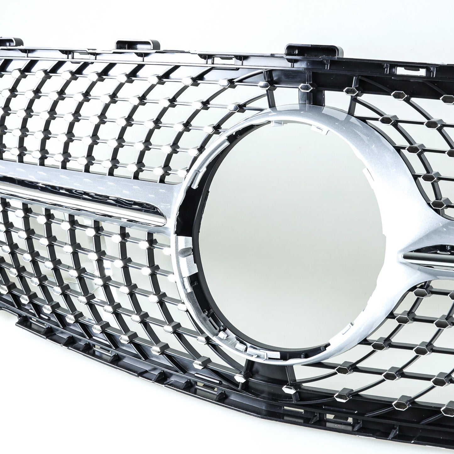 Silver Diamond Slats Front Grille for Mercedes Benz GLA-Class (2017-2020)