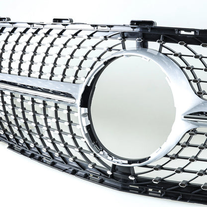Silver Diamond Slats Front Grille for Mercedes Benz GLA-Class (2017-2020)