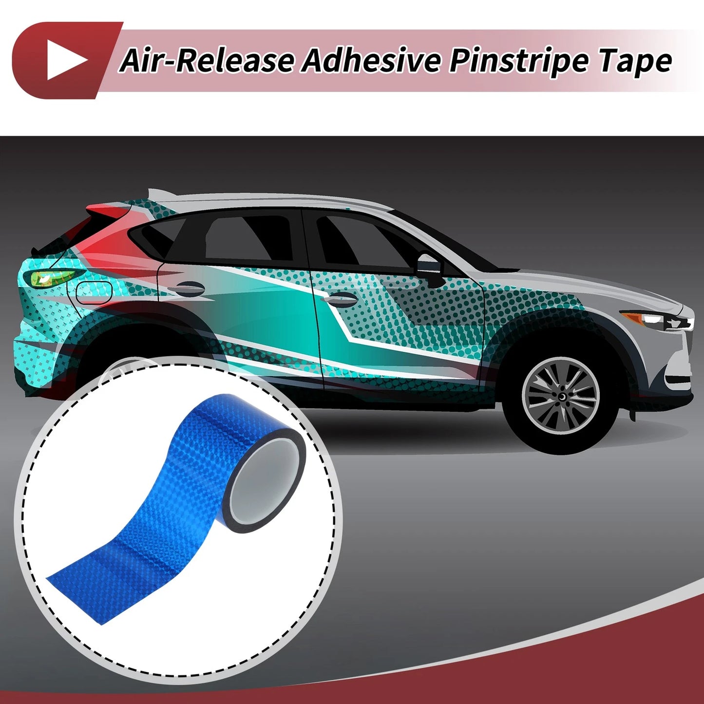 Pinstripe Tape / 70mmx50m / Pinstripe Tape for Car, Motorcycle, Boat