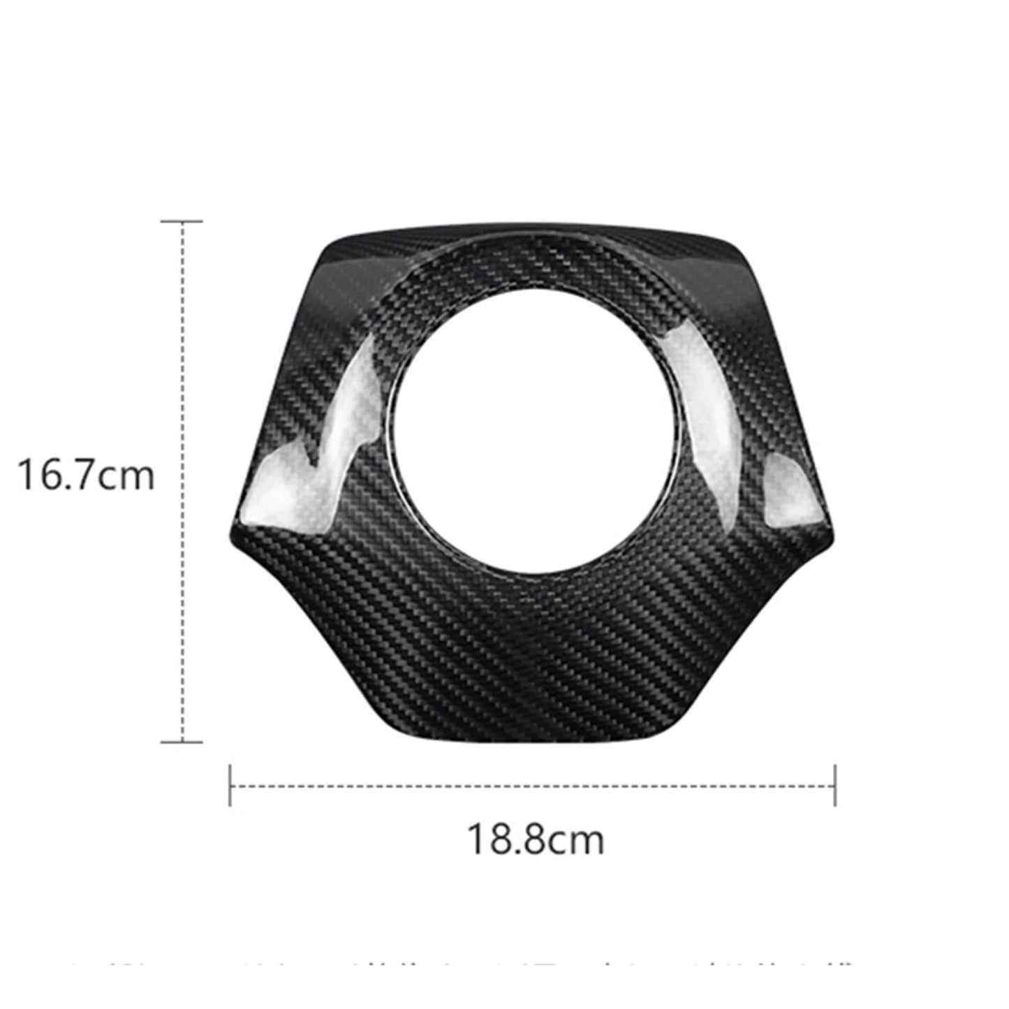 Steering Wheel Cover Trim Red Carbon Fiber for Chevrolet Camaro (2016-2024)
