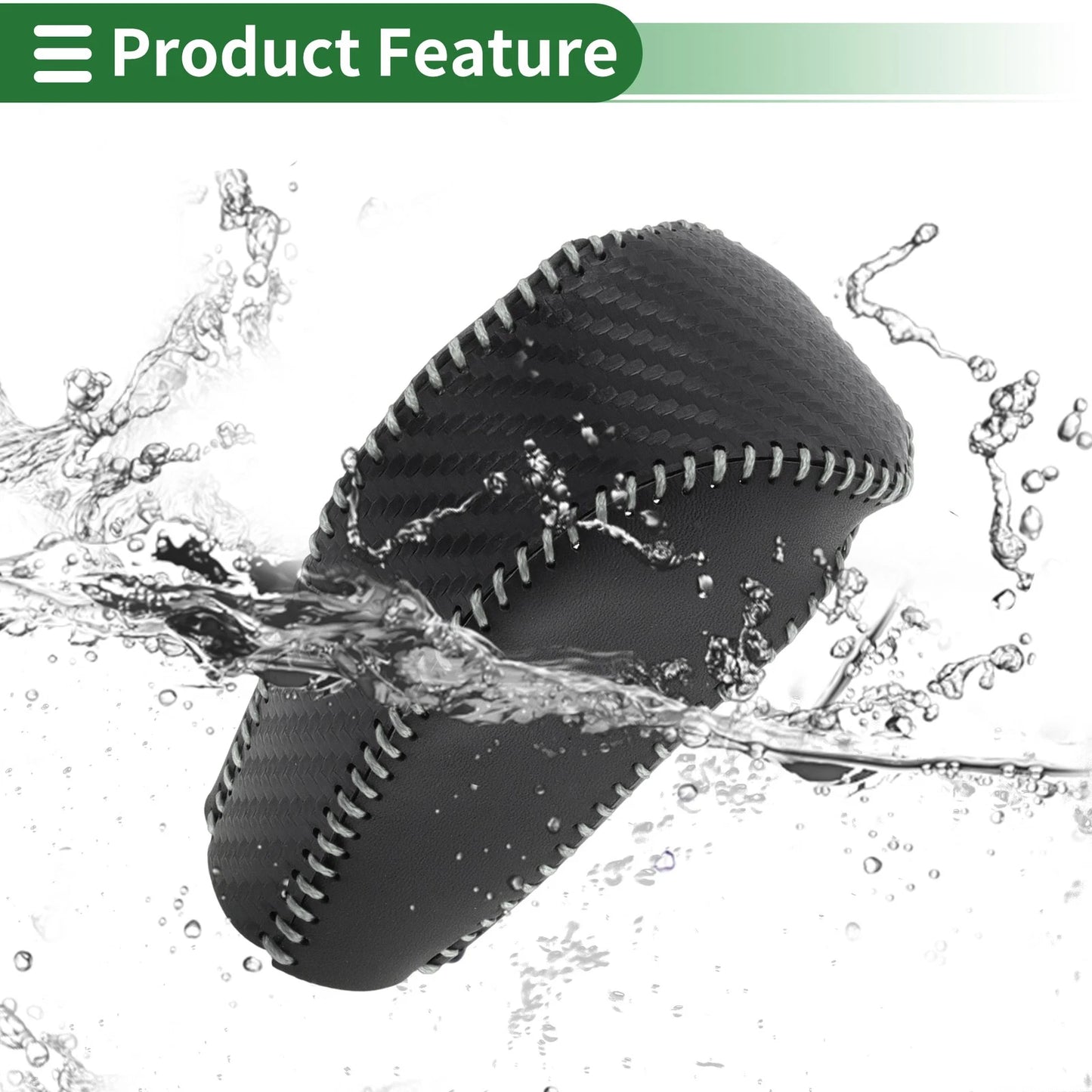 Black Carbon Fiber Gear Shift Knob Cover for Mazda CX-5 (2017-2022)