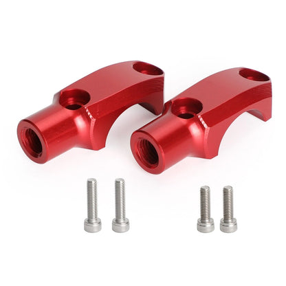 2 x Clamp Block Mounting Brake Master Cylinder Red M10 for Honda E