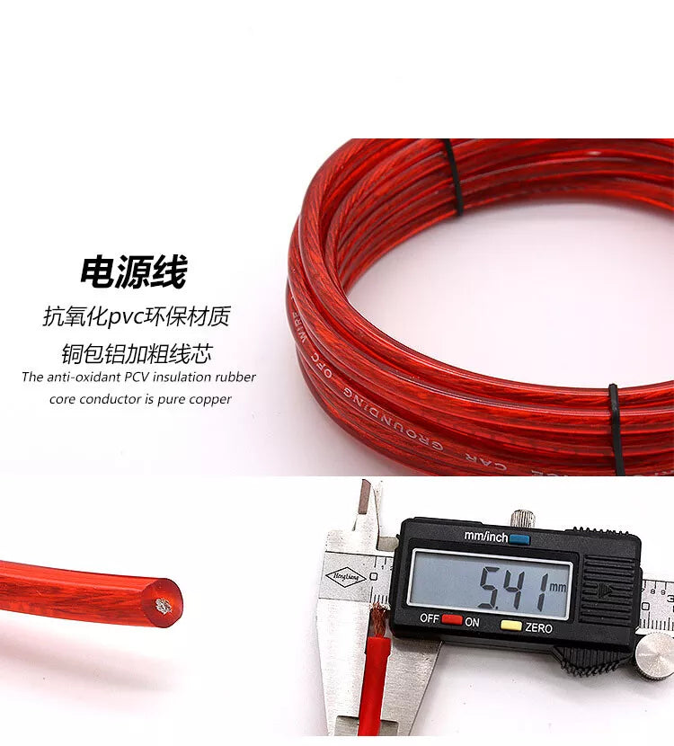 10 Gauge Amp Kit Amplifier Cable Install Wiring Complete 10 Ga Wire Fuse Holder