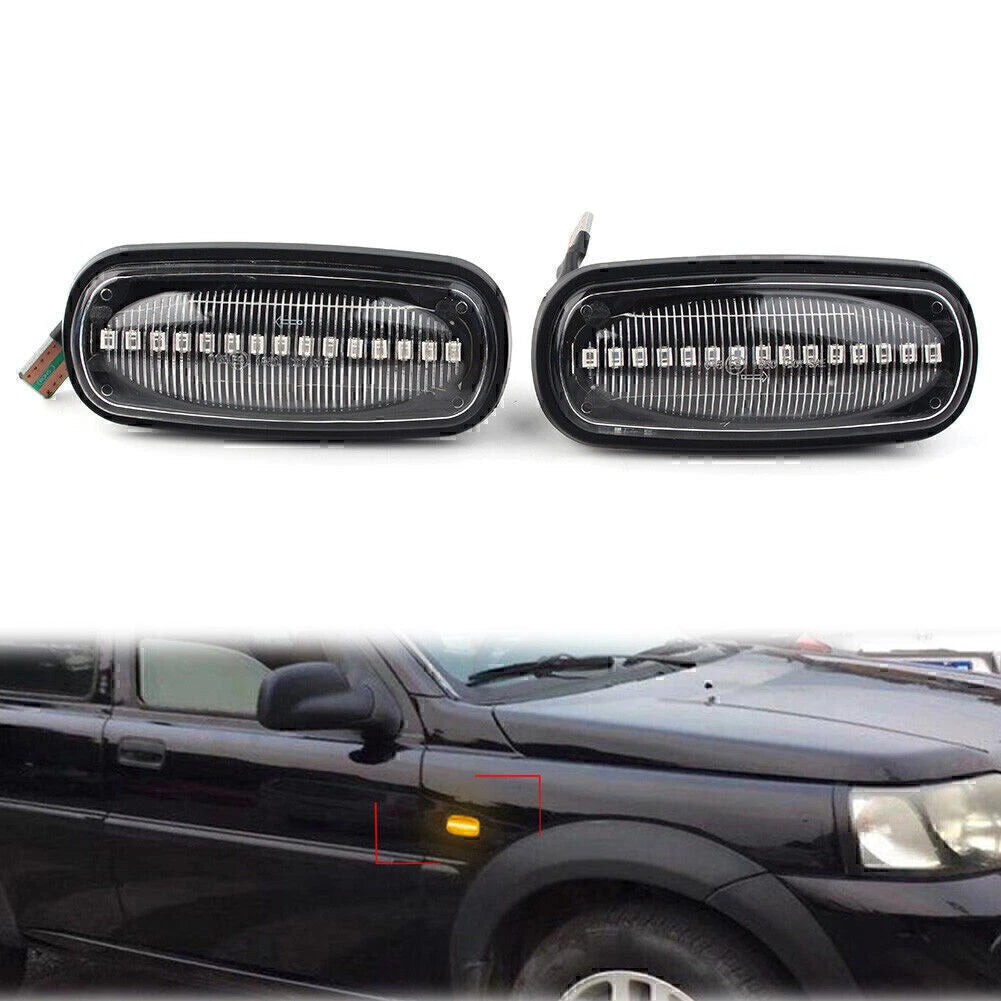 Dynamic LED Sequential Side Marker Amber Light for Land Rover Discovery Defender