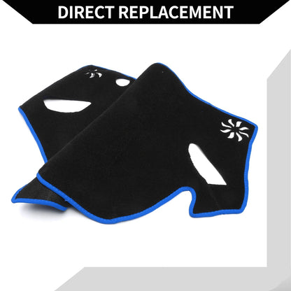Dashboard Cover Mat for Subaru Forester 2018-2024 Black Blue 1 Set