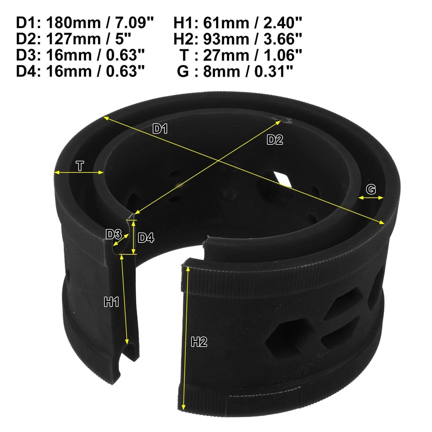 Coil Spring Rubber Buffer for Ford, Chevy (Universal)