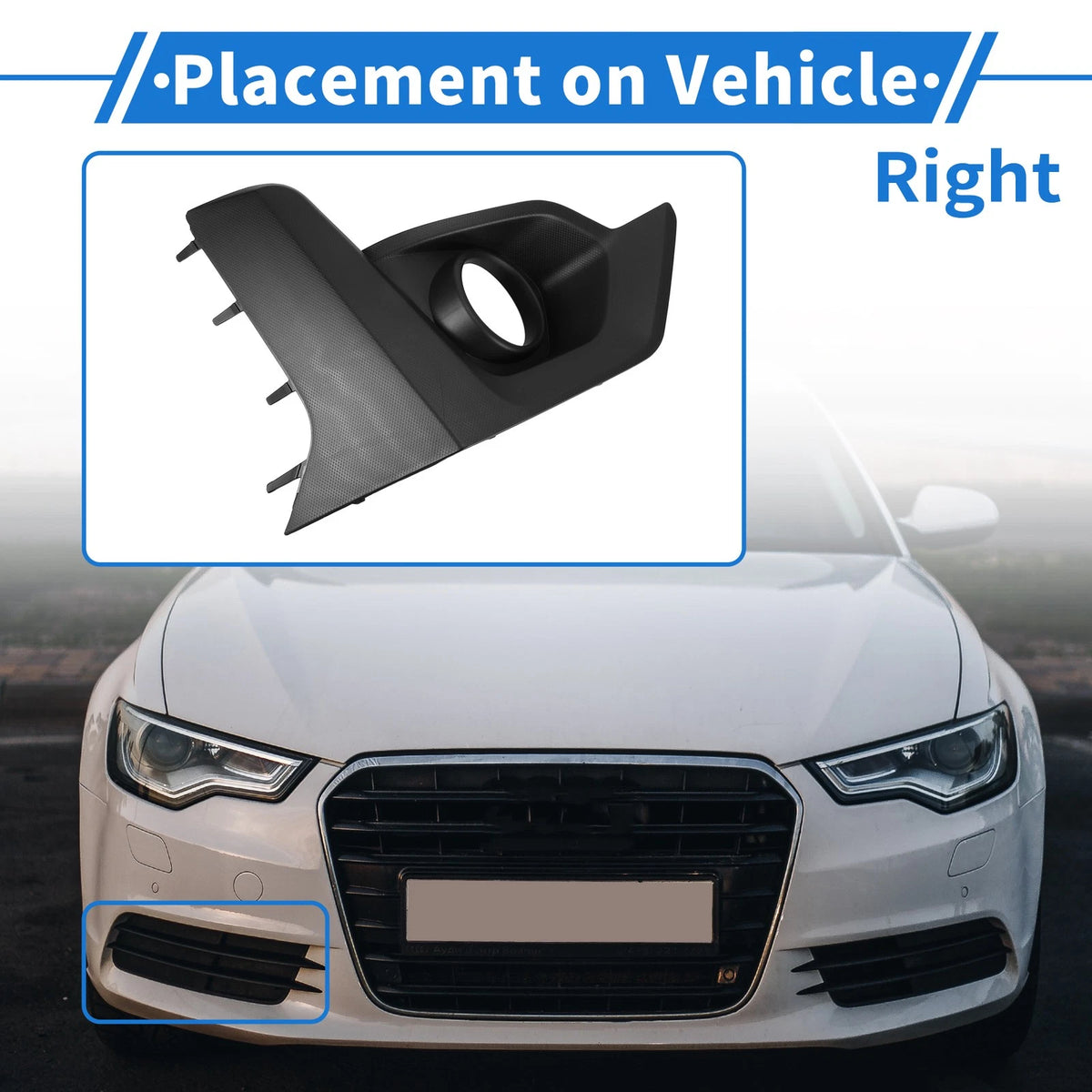 Front Right Fog Light Grill for Subaru Crosstrek (2021-2022)
