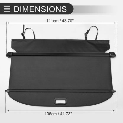 Retractable Cargo Cover for Honda HR-V Black Carbon Fiber (2016-2023)