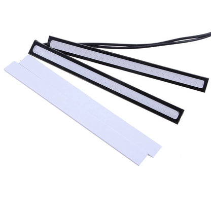 12V LED Strip Daytime Running Lights for Car - Blue (Fits Most Models)