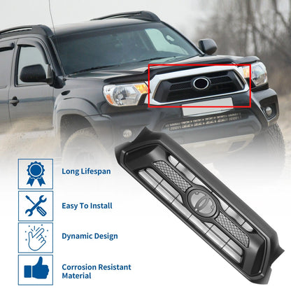 Front Hood Bumper Grille Grill for Toyota Tacoma (2012)