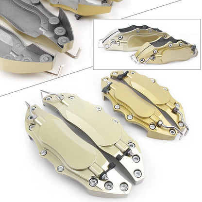 4 x Metal 3D Universal Gold Brake Caliper Covers for Make & Model