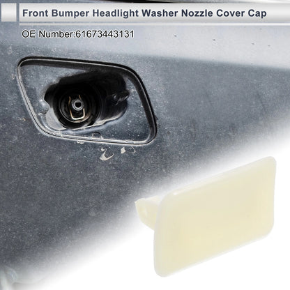 Bumper Headlight Washer Nozzle Cover for BMW X3 (Unpainted)
