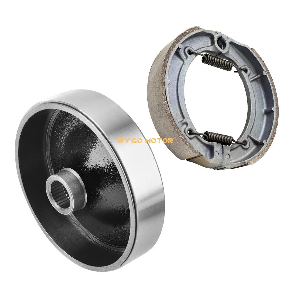 Rear Brake Drum Hub & Shoe for Yamaha Big Bear 400 Kodiak 400 4x4 (2000–2004)