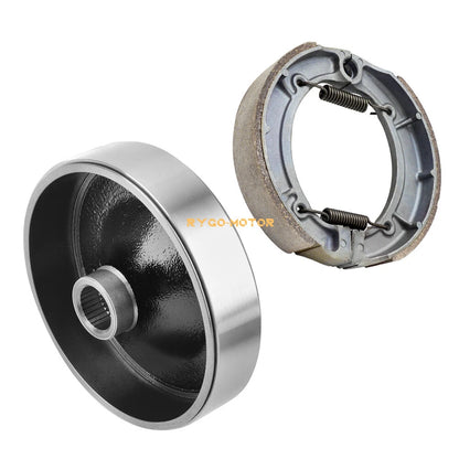Rear Brake Drum Hub & Shoe for Yamaha Big Bear 400 Kodiak 400 4x4 (2000–2004)