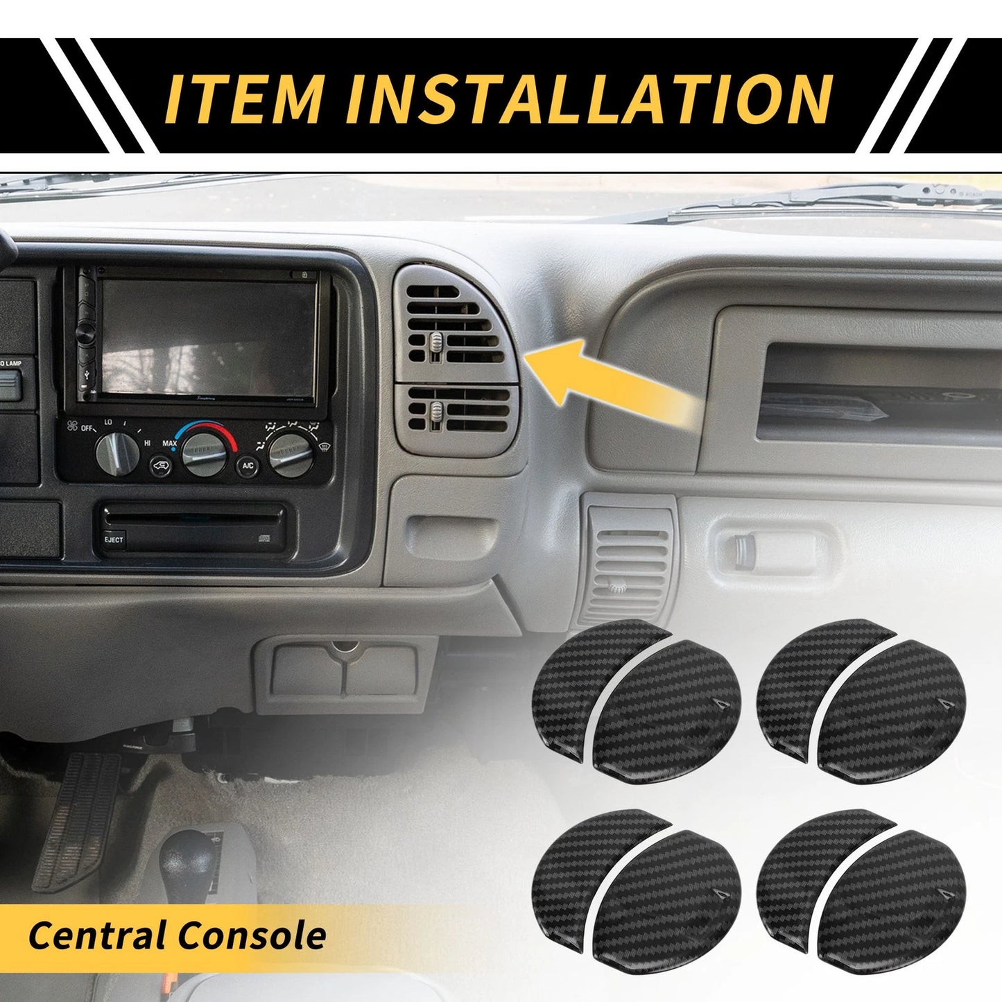 A/C Outlet Cover Trims for Toyota Tundra (2014–2021)