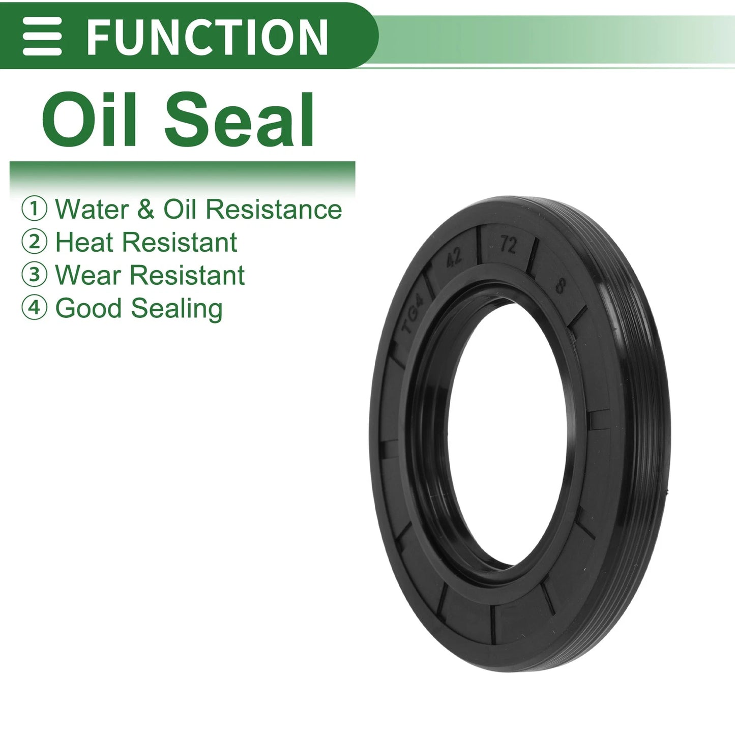 Oil Seal / 42x72x8mm / Rotary Shaft Seal NBR Rubber for Make Model